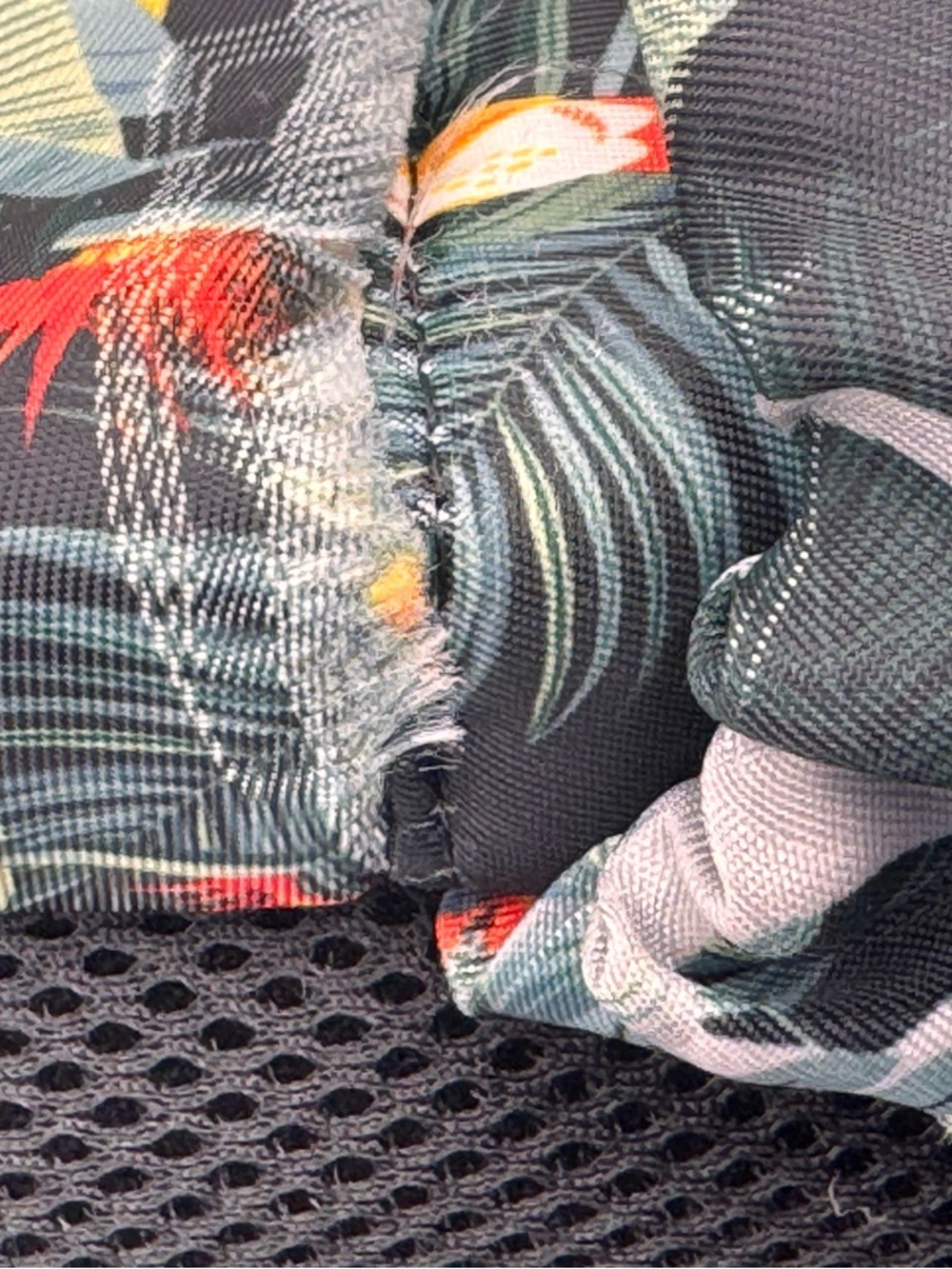 Lug Black Backpack with Tropical Leaf Accents - Picture 8 of 11